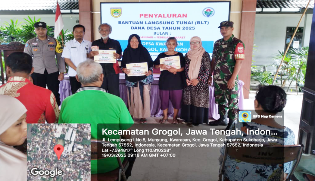 PENYALURAN BLT TAHAP I BULAN JANUARI, FEBRUARI, MARET TAHUN 2025